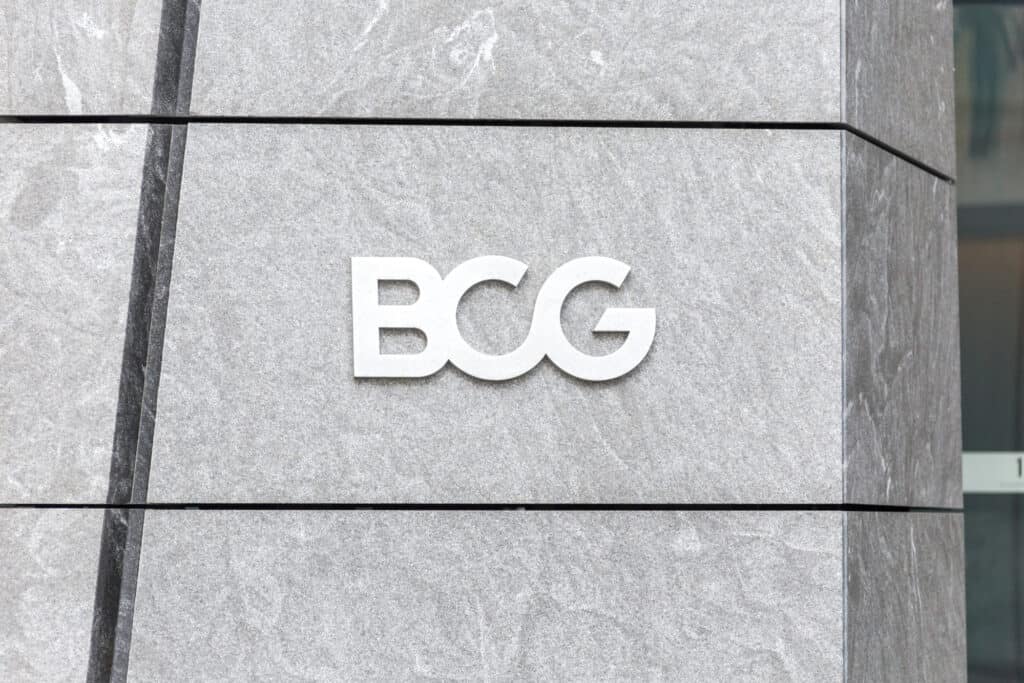 BCG logo on building