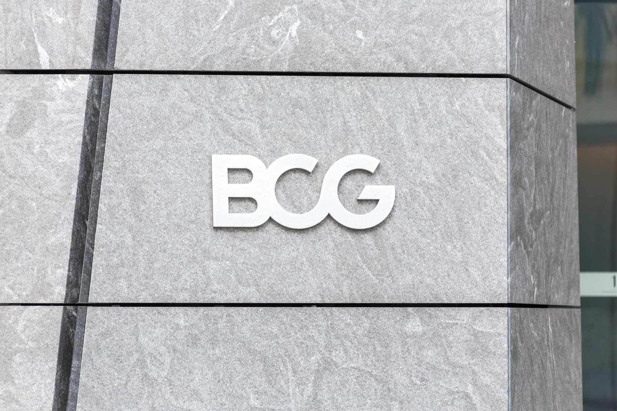 BCG logo on building