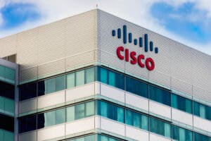Building with Cisco logo on the side
