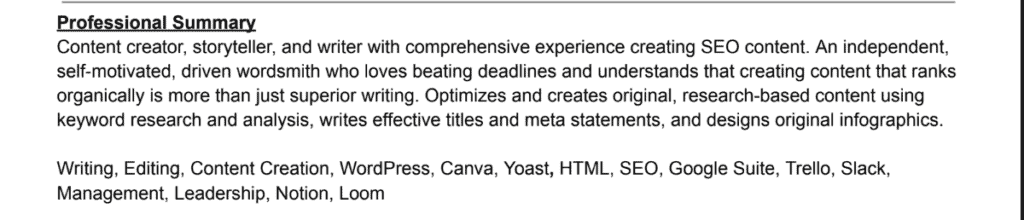 I Asked ChatGPT 4 to Rewrite My - My Professional Summary 1024x220 