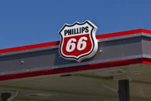 Phillips 66 logo on sign